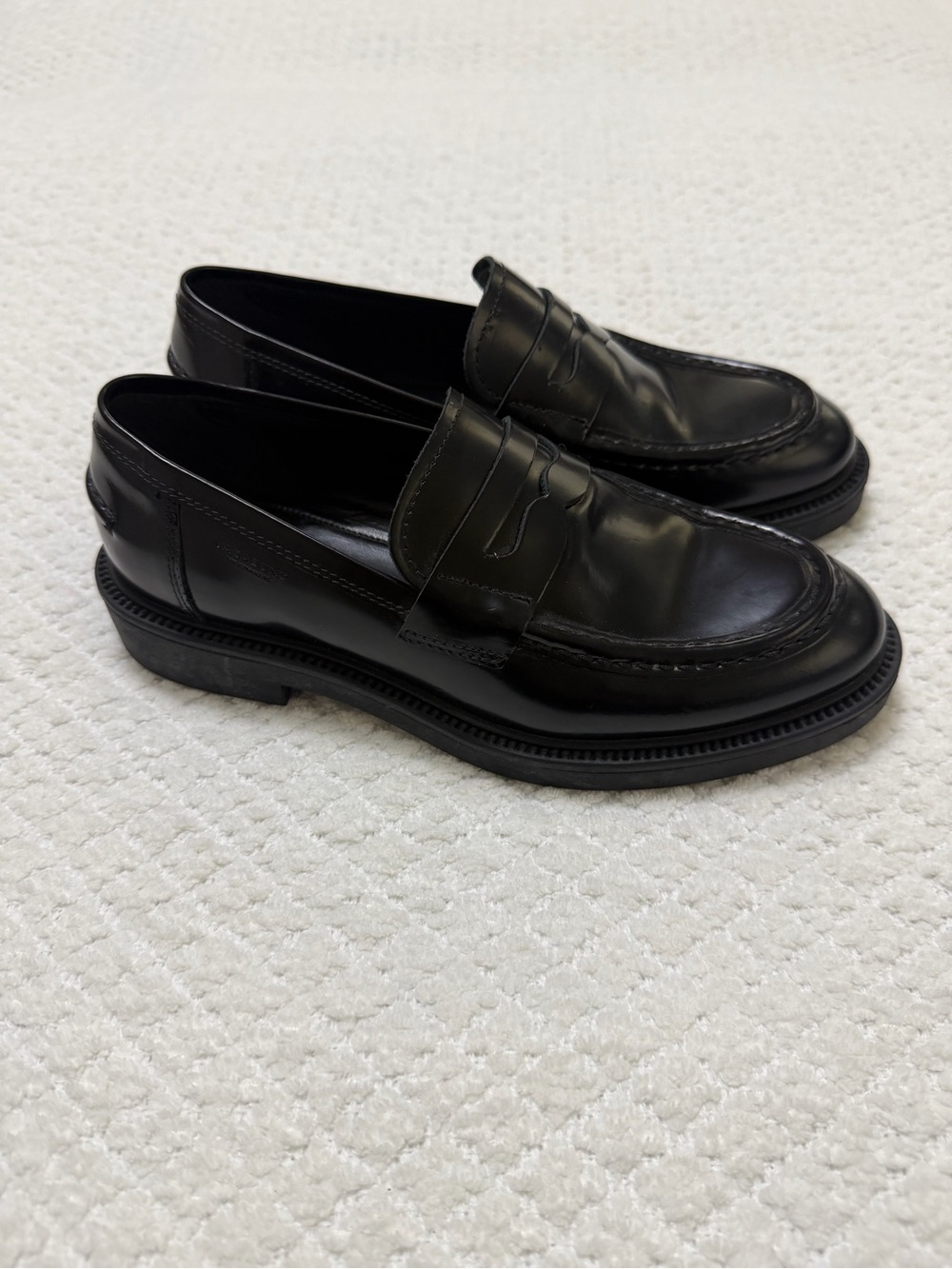 Vagabond Shoemakers Alex Leather Black Loafers Classic Womens Shoes EU 37 US 7 - Picture 2 of 12